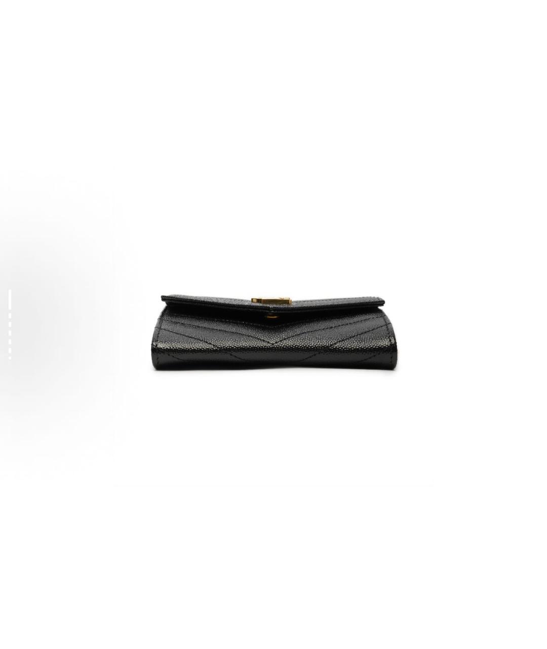 SAINT LAURENT Черный кошелек, фото 4