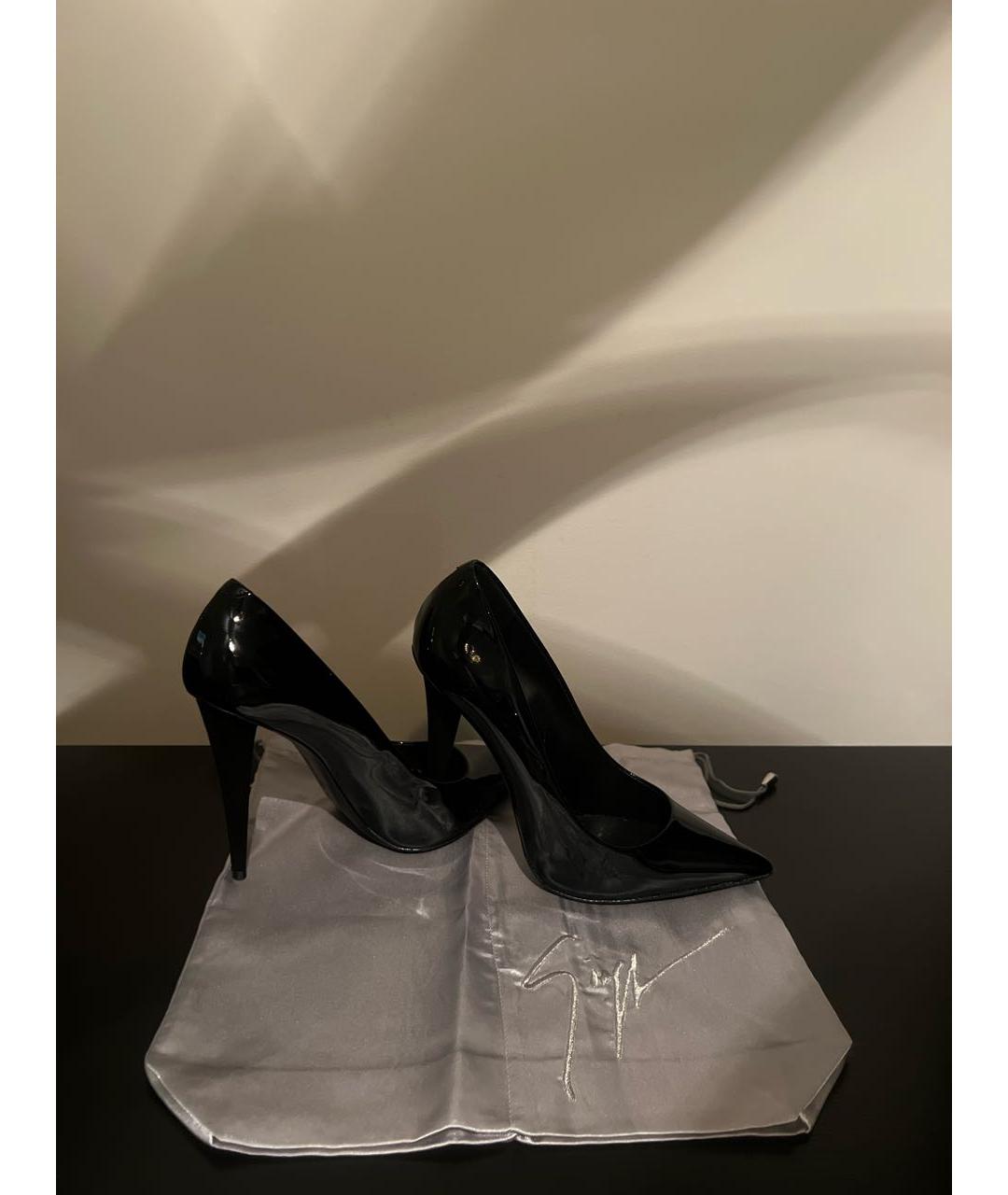 GIUSEPPE ZANOTTI DESIGN Черные туфли из лакированной кожи, фото 5