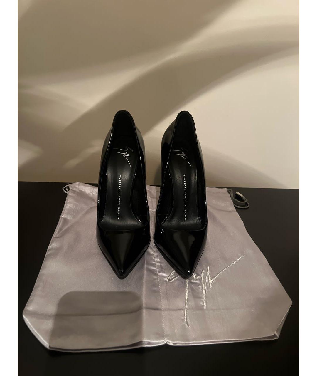 GIUSEPPE ZANOTTI DESIGN Черные туфли из лакированной кожи, фото 2
