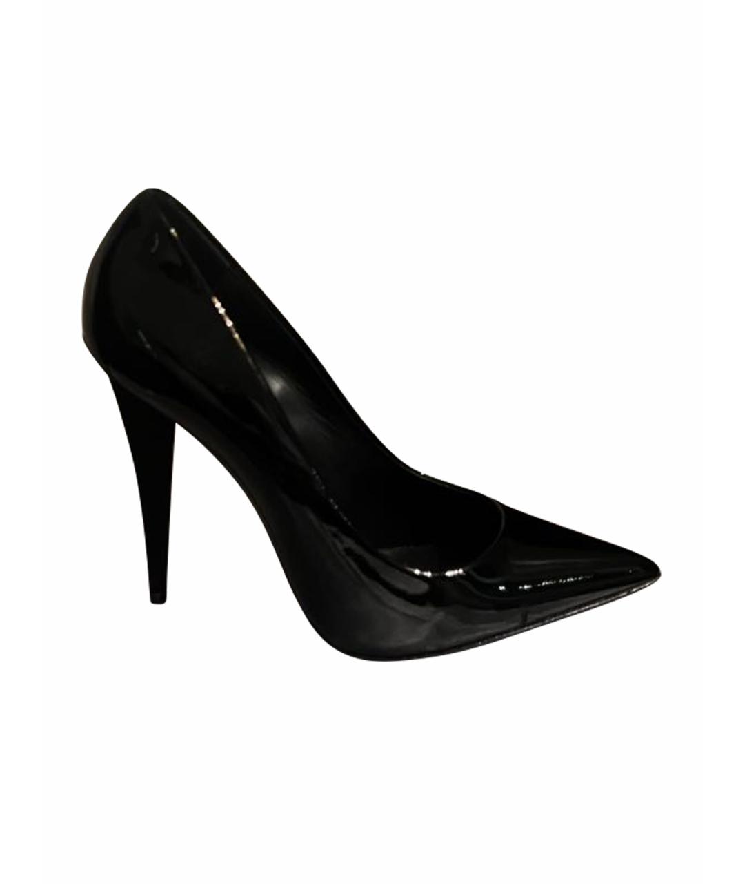 GIUSEPPE ZANOTTI DESIGN Черные туфли из лакированной кожи, фото 1