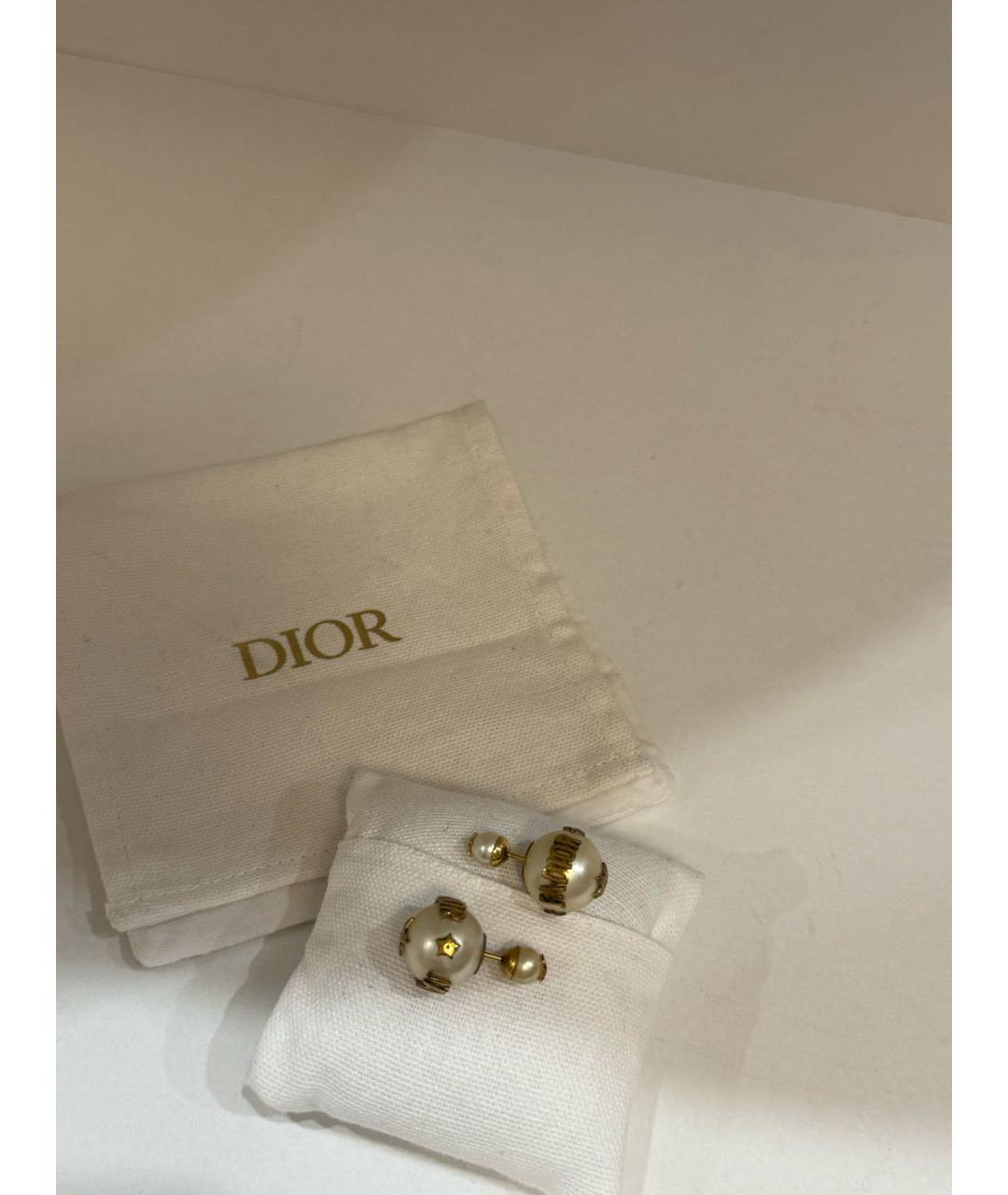 CHRISTIAN DIOR Серые жемчужные серьги, фото 9