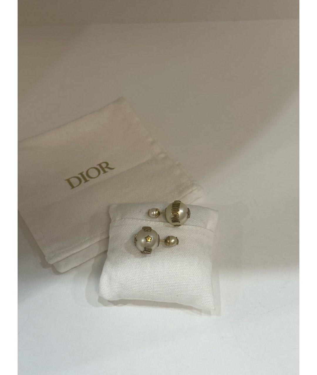 CHRISTIAN DIOR Серые жемчужные серьги, фото 7