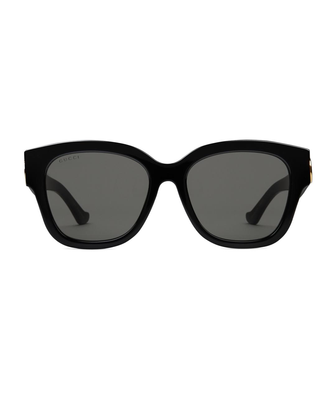 GUCCI Черные пластиковые солнцезащитные очки, фото 1