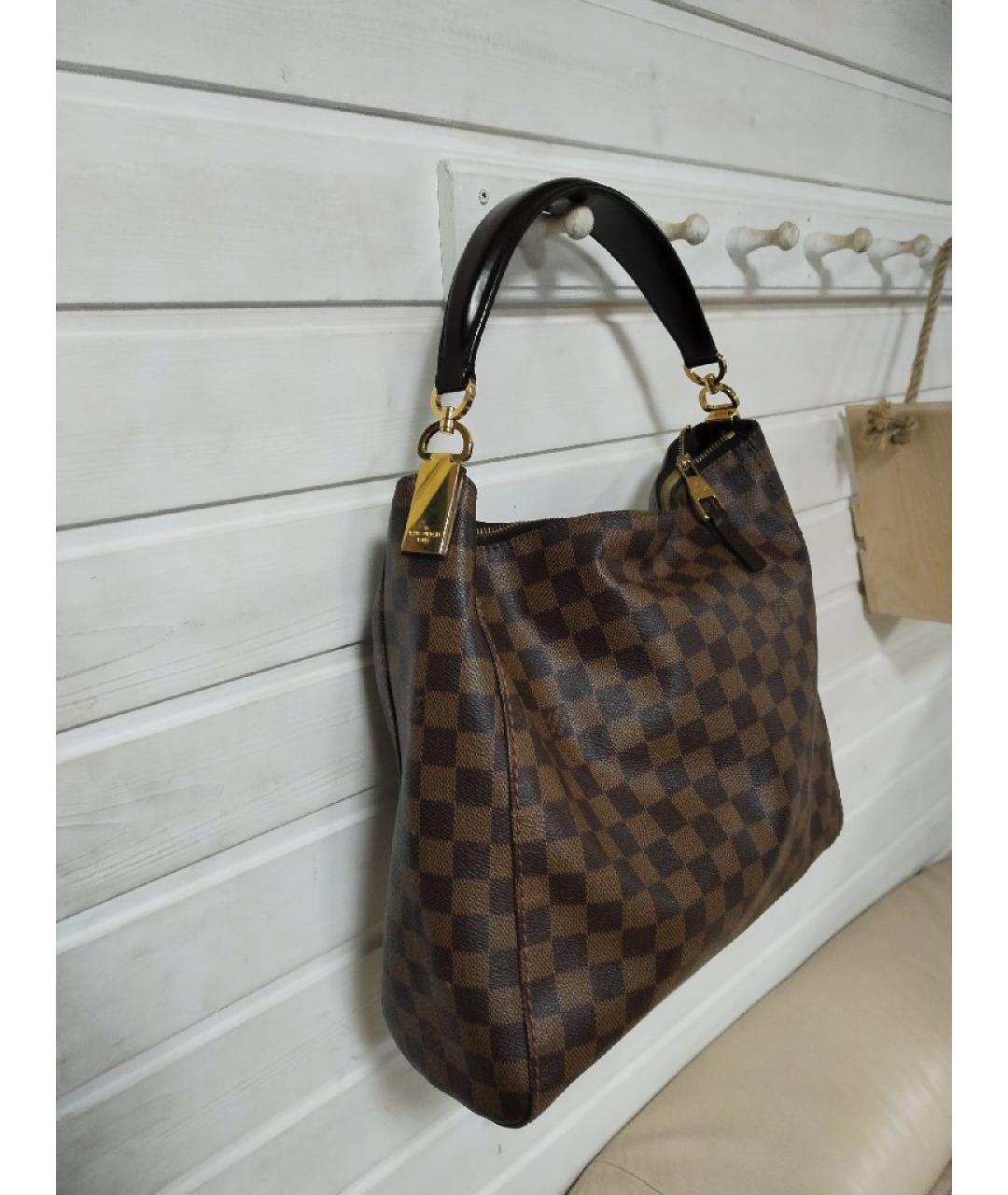 LOUIS VUITTON Коричневая сумка через плечо, фото 3