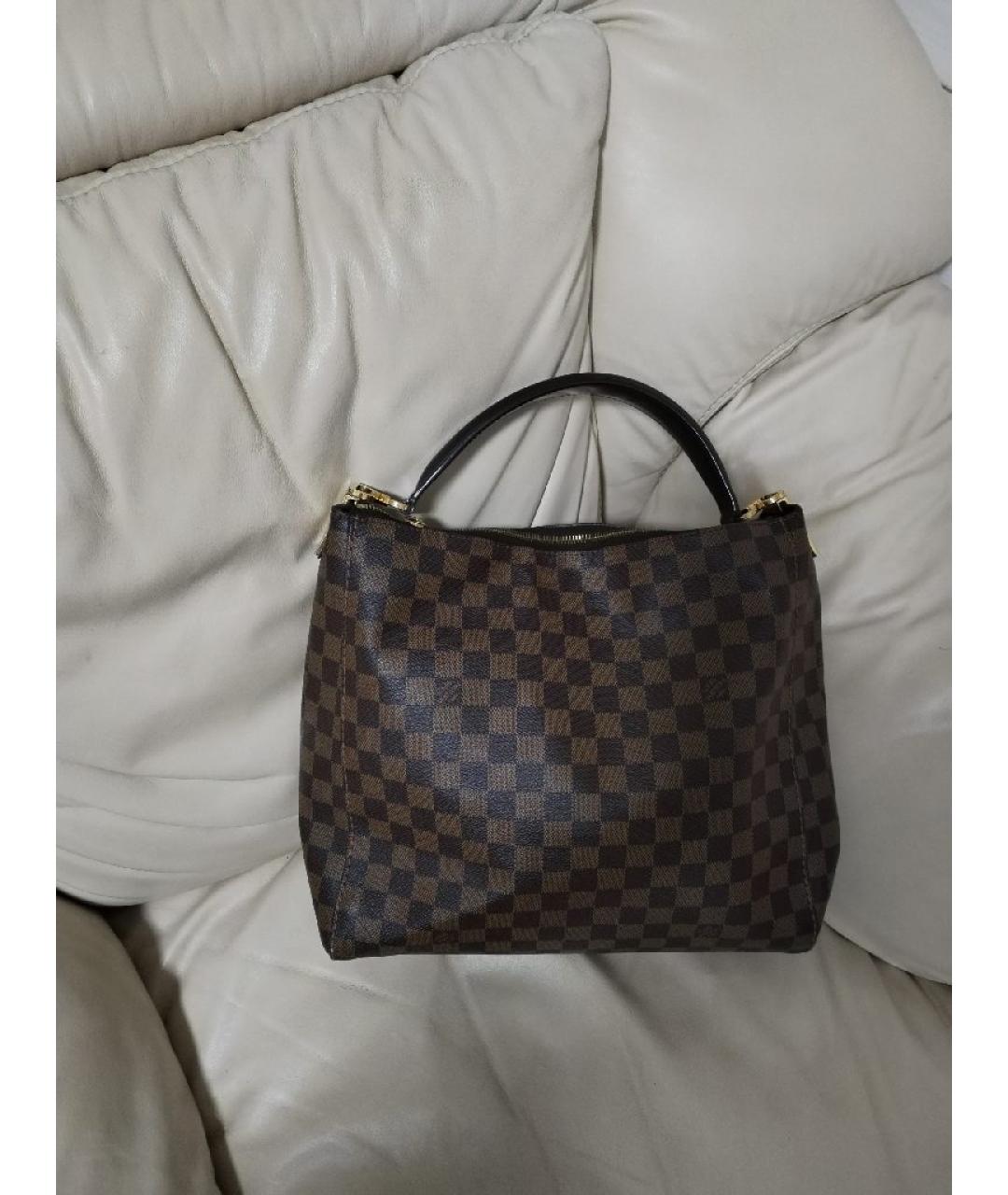 LOUIS VUITTON Коричневая сумка через плечо, фото 5