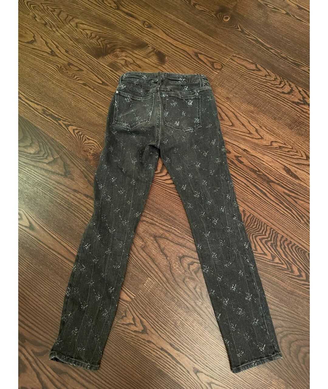 CHANEL PRE-OWNED Серые хлопковые джинсы слим, фото 4