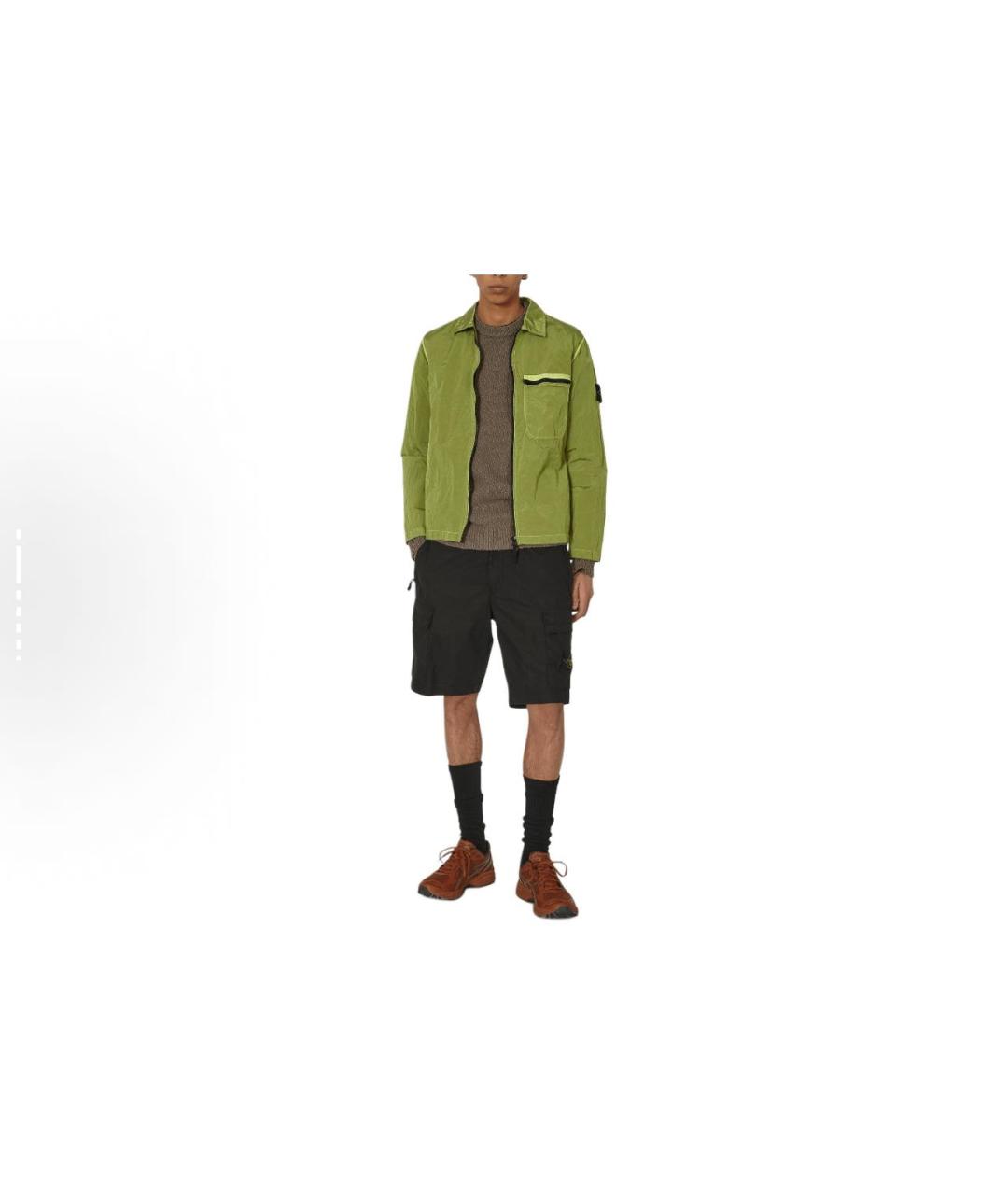 STONE ISLAND Черные шорты, фото 6
