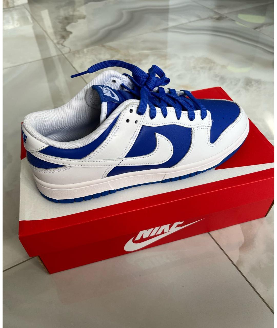 NIKE Белые кожаные низкие кроссовки / кеды, фото 7