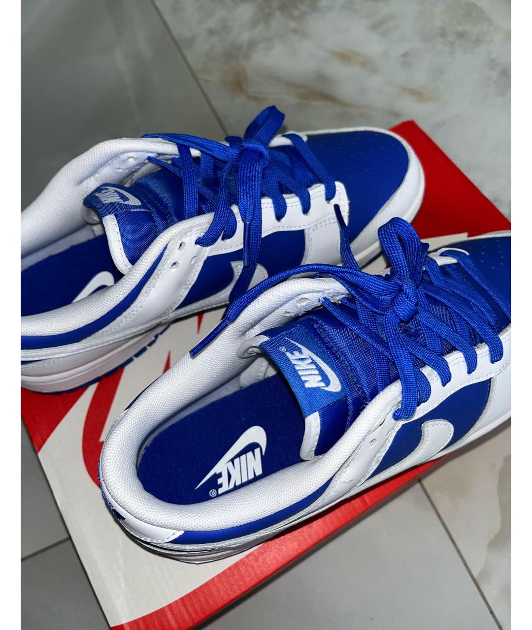 NIKE Белые кожаные низкие кроссовки / кеды, фото 6