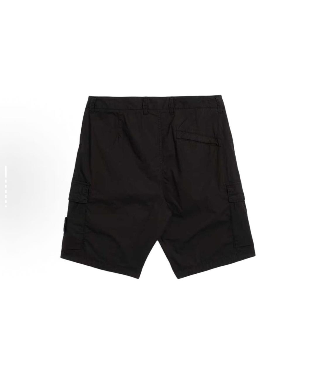 STONE ISLAND Черные шорты, фото 2