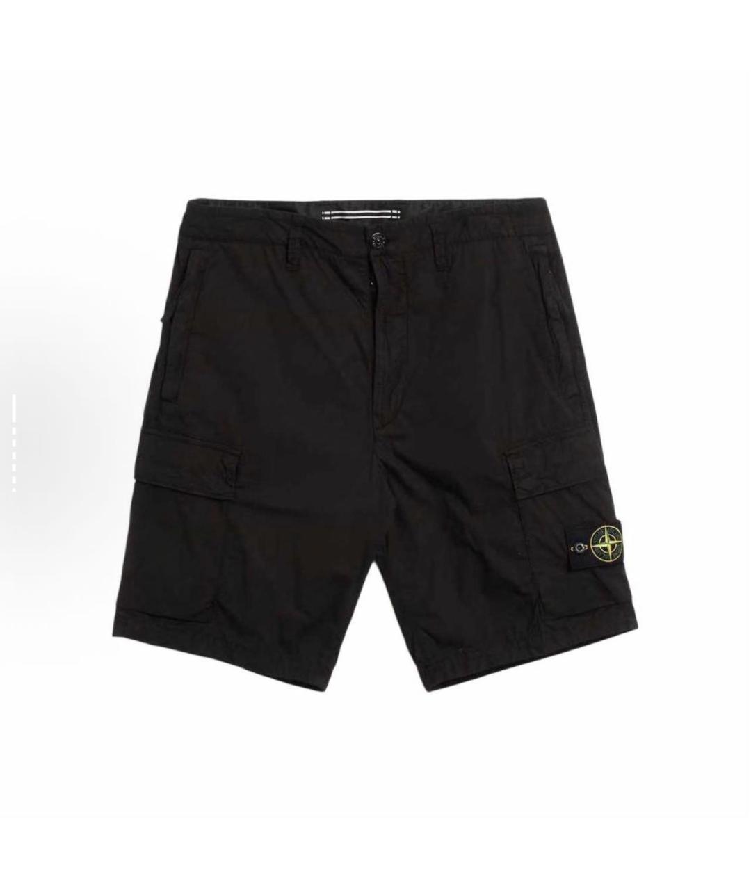 STONE ISLAND Черные шорты, фото 7