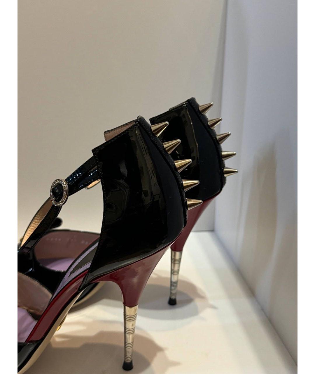 GUCCI Черные туфли из лакированной кожи, фото 6