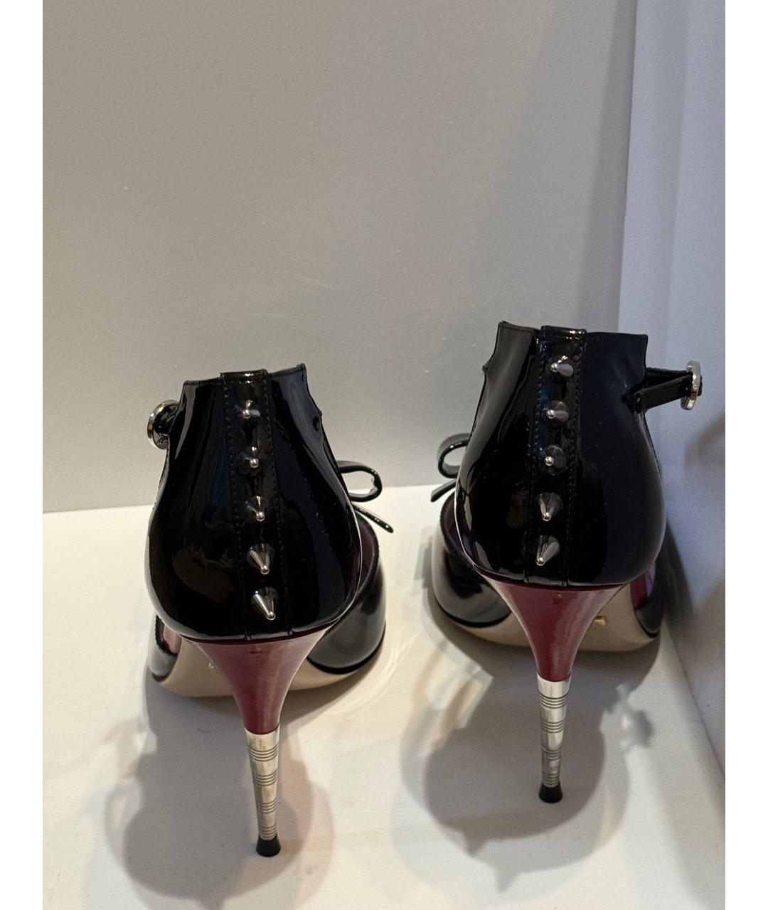 GUCCI Черные туфли из лакированной кожи, фото 4