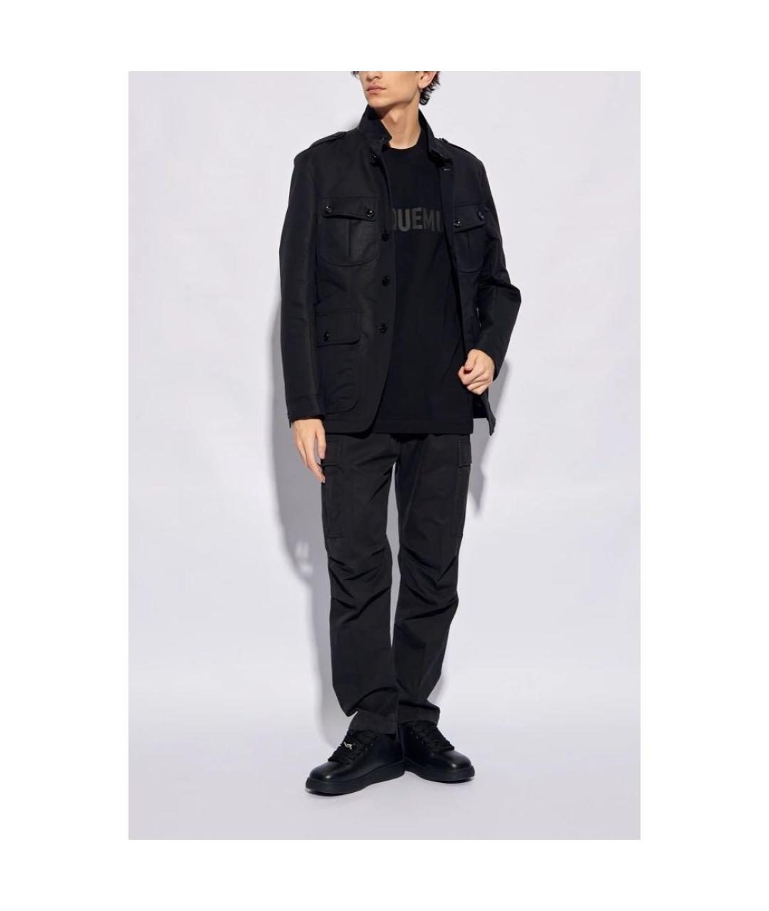 TOM FORD Черные хлопковые повседневные брюки, фото 6