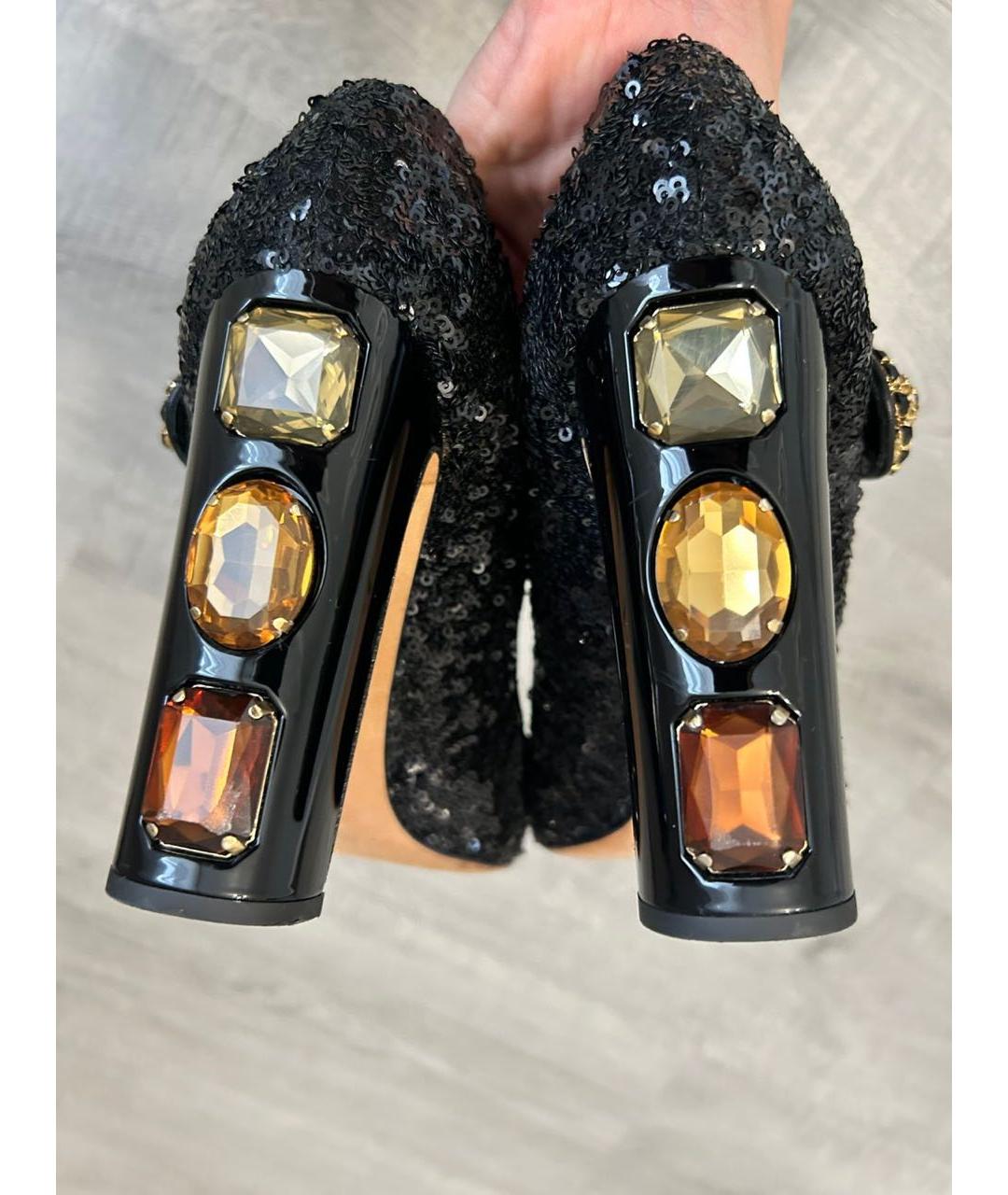 DOLCE&GABBANA Черные туфли, фото 4