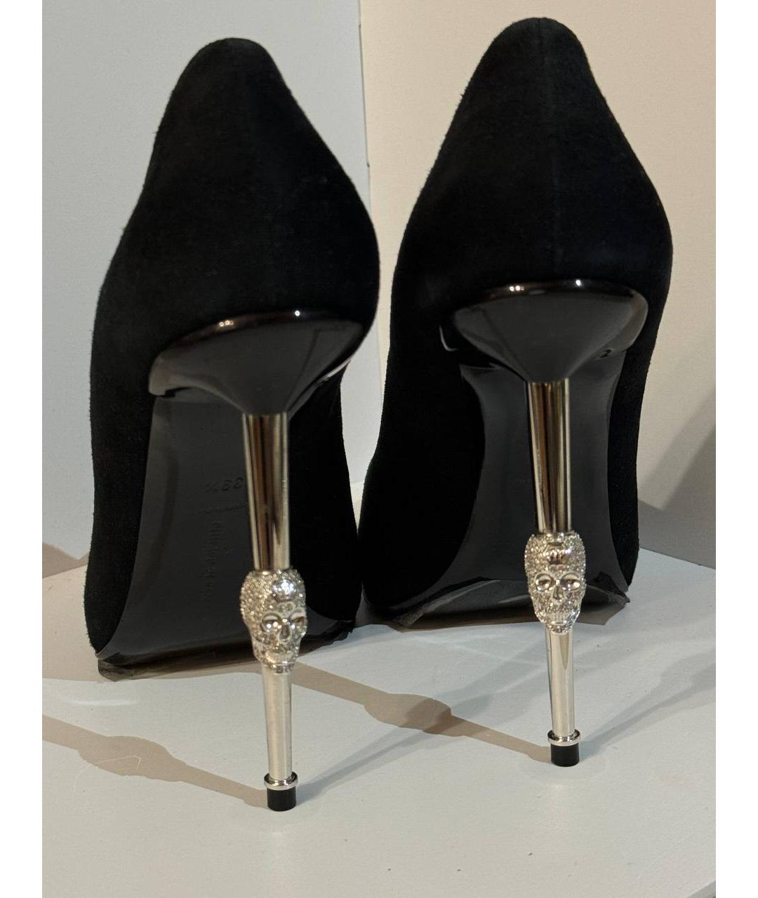 PHILIPP PLEIN Черные замшевые туфли, фото 4