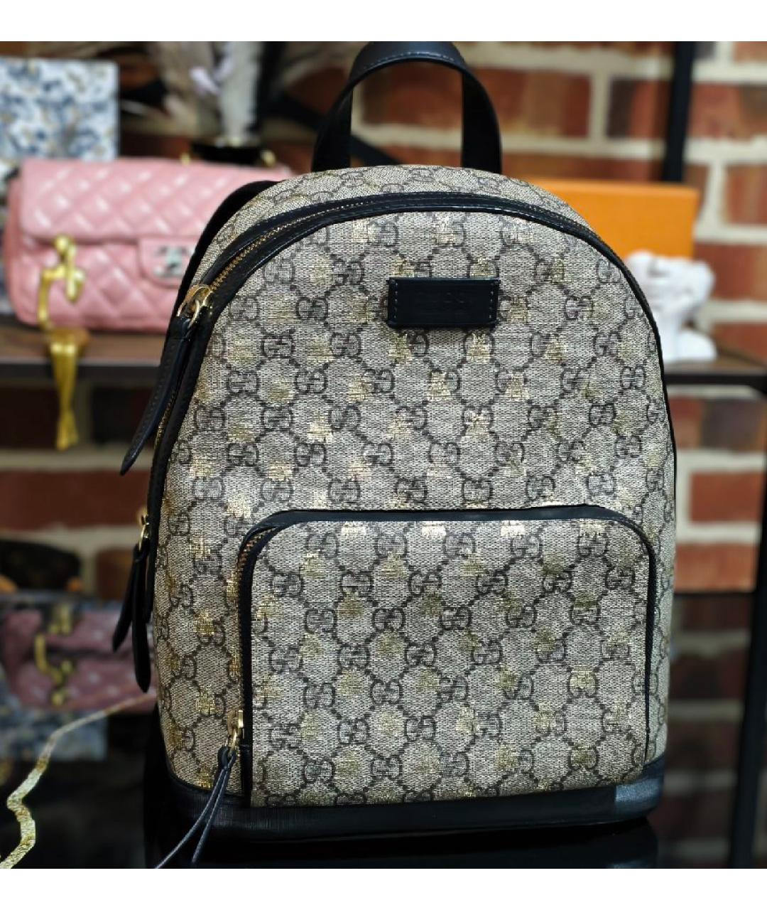 GUCCI Бежевый рюкзак, фото 3