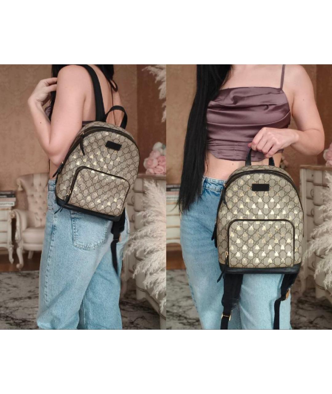 GUCCI Бежевый рюкзак, фото 5