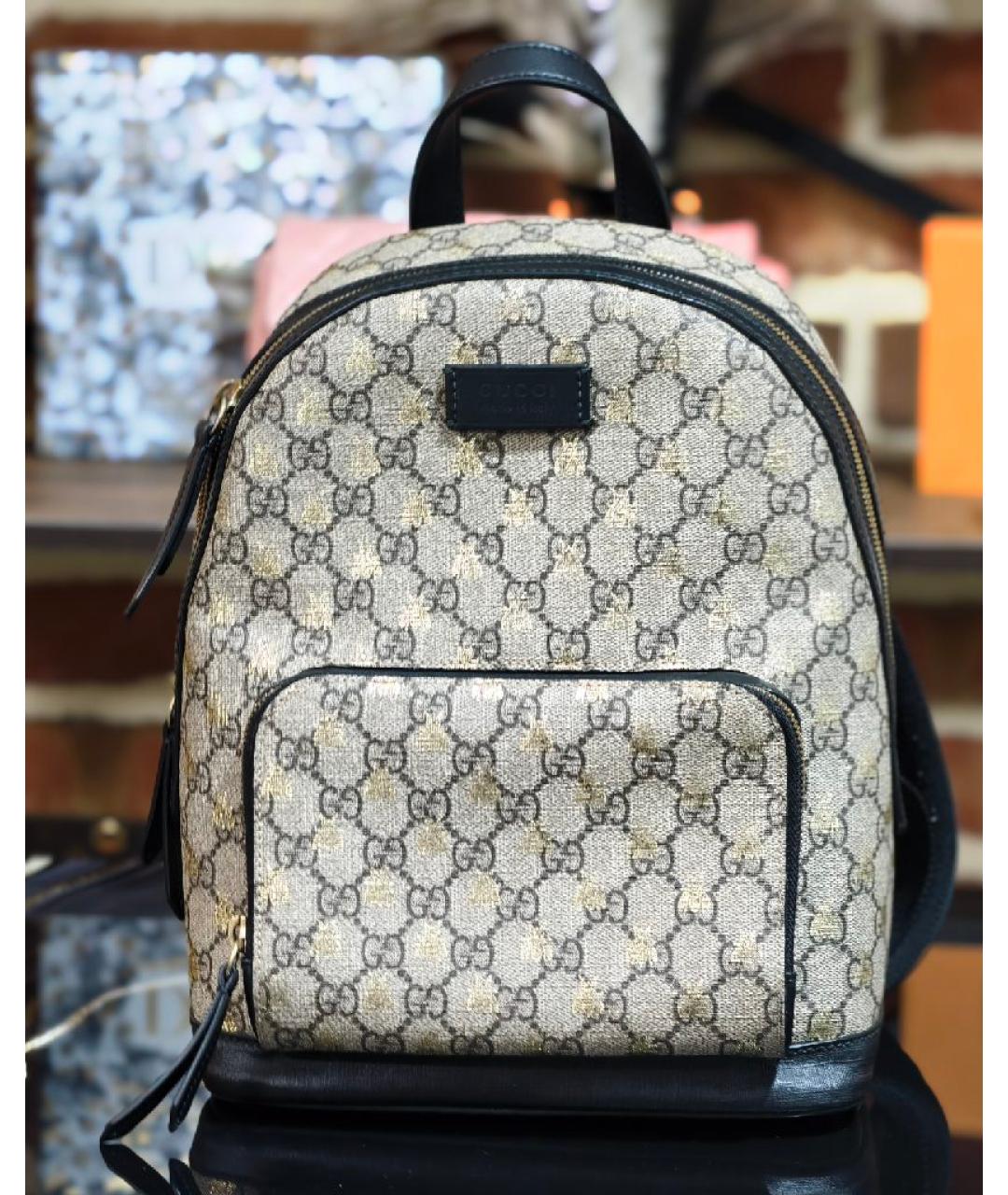 GUCCI Бежевый рюкзак, фото 2
