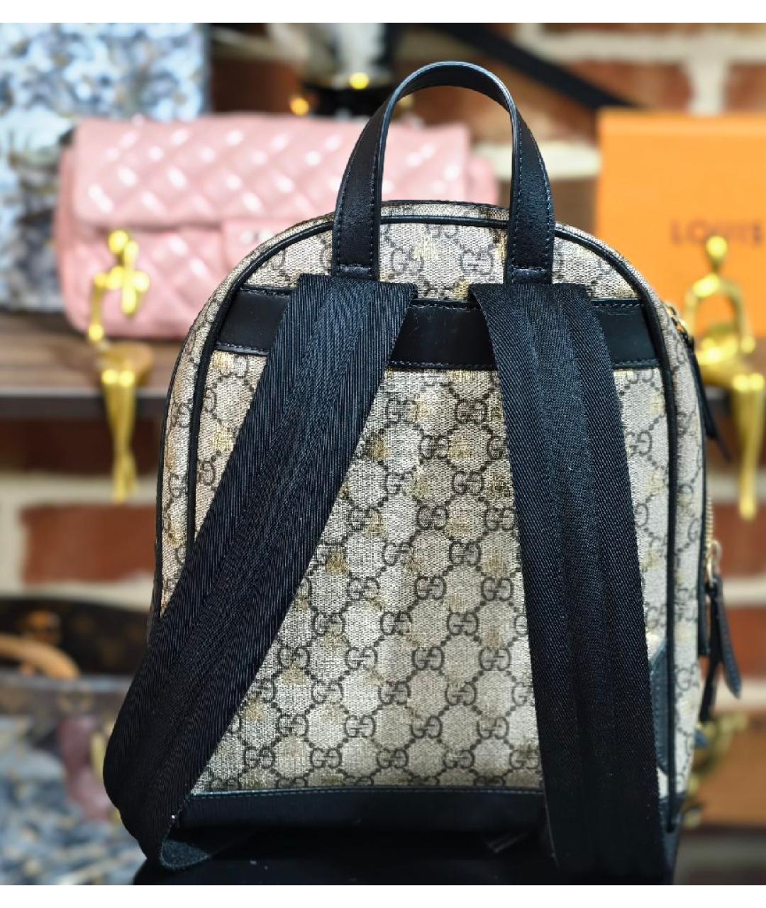 GUCCI Бежевый рюкзак, фото 4