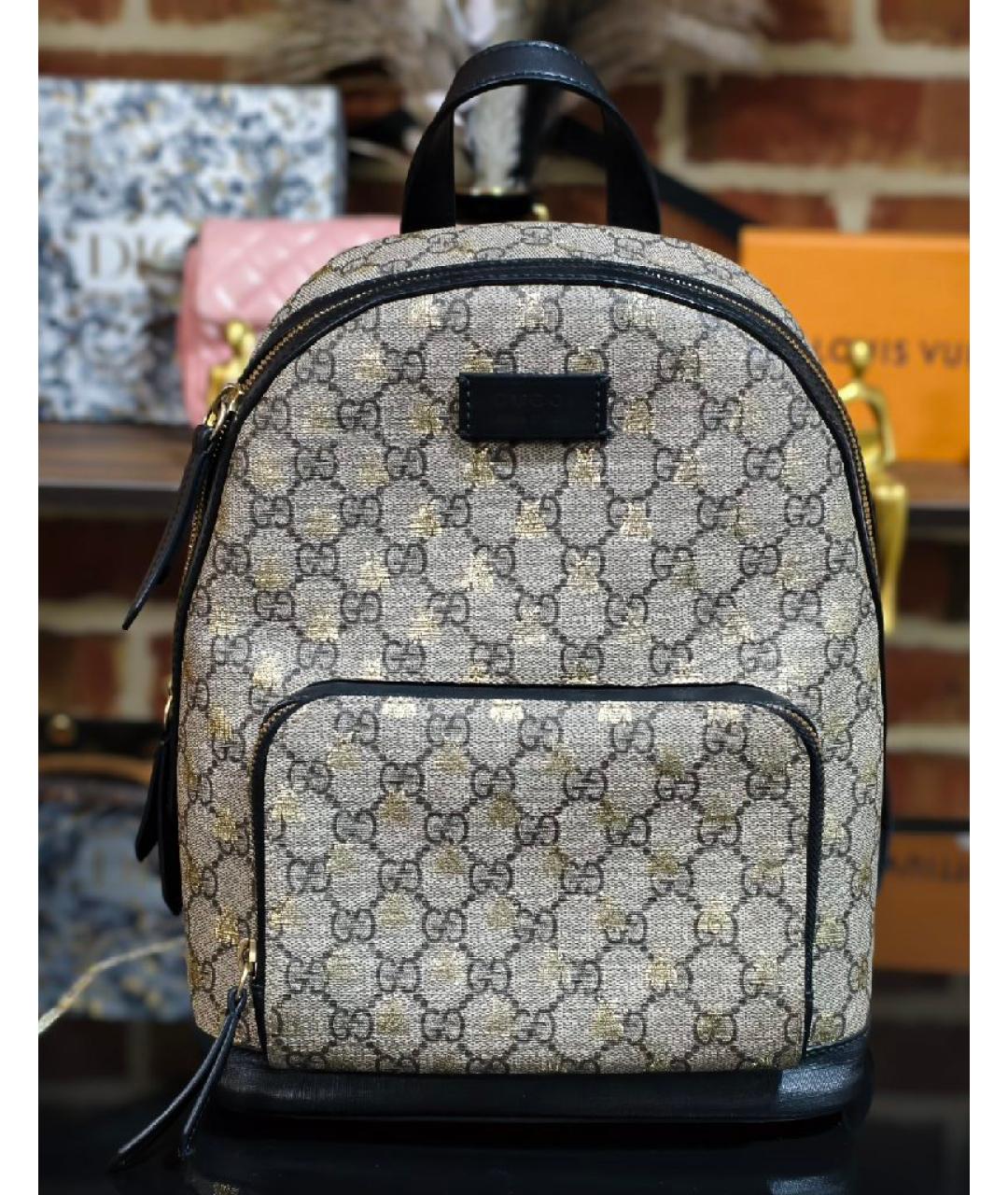 GUCCI Бежевый рюкзак, фото 9