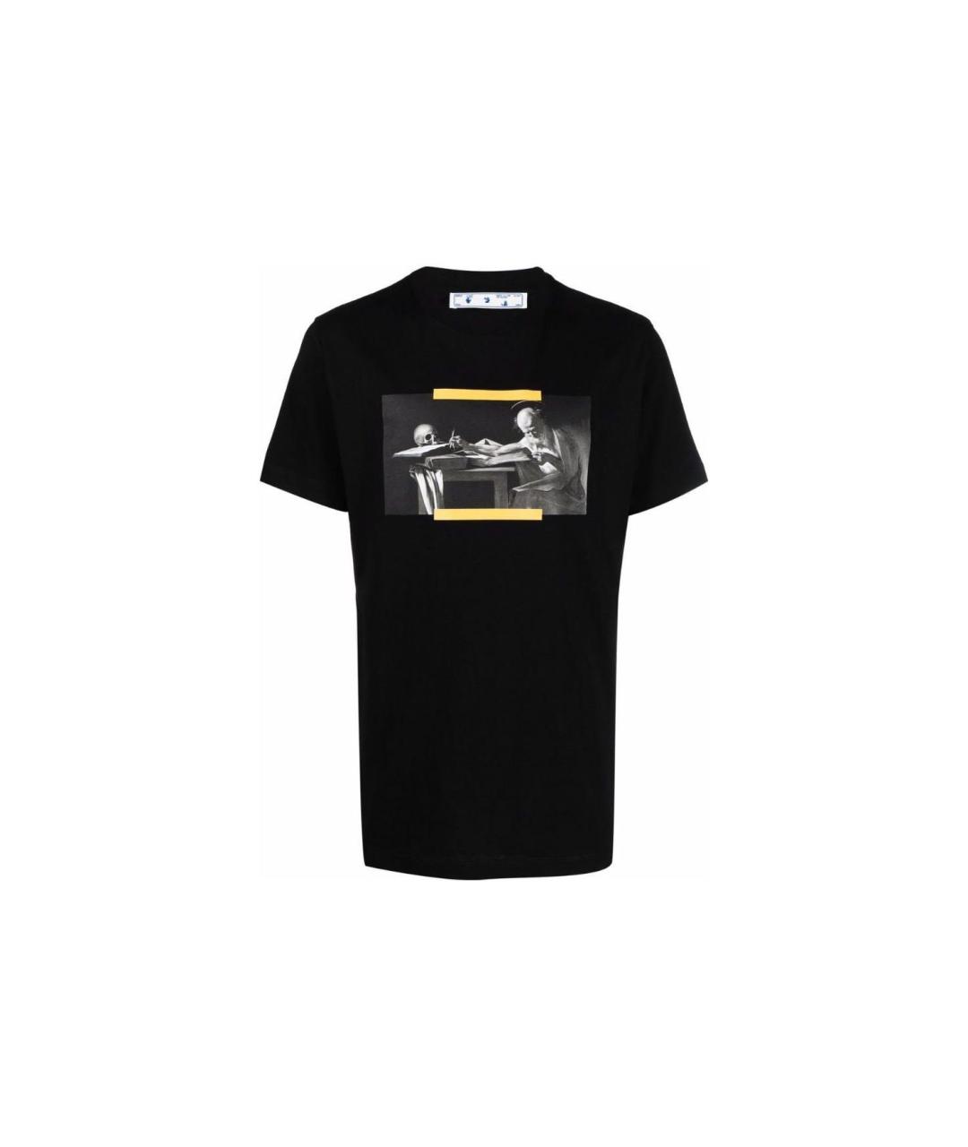 OFF-WHITE Черная футболка, фото 1