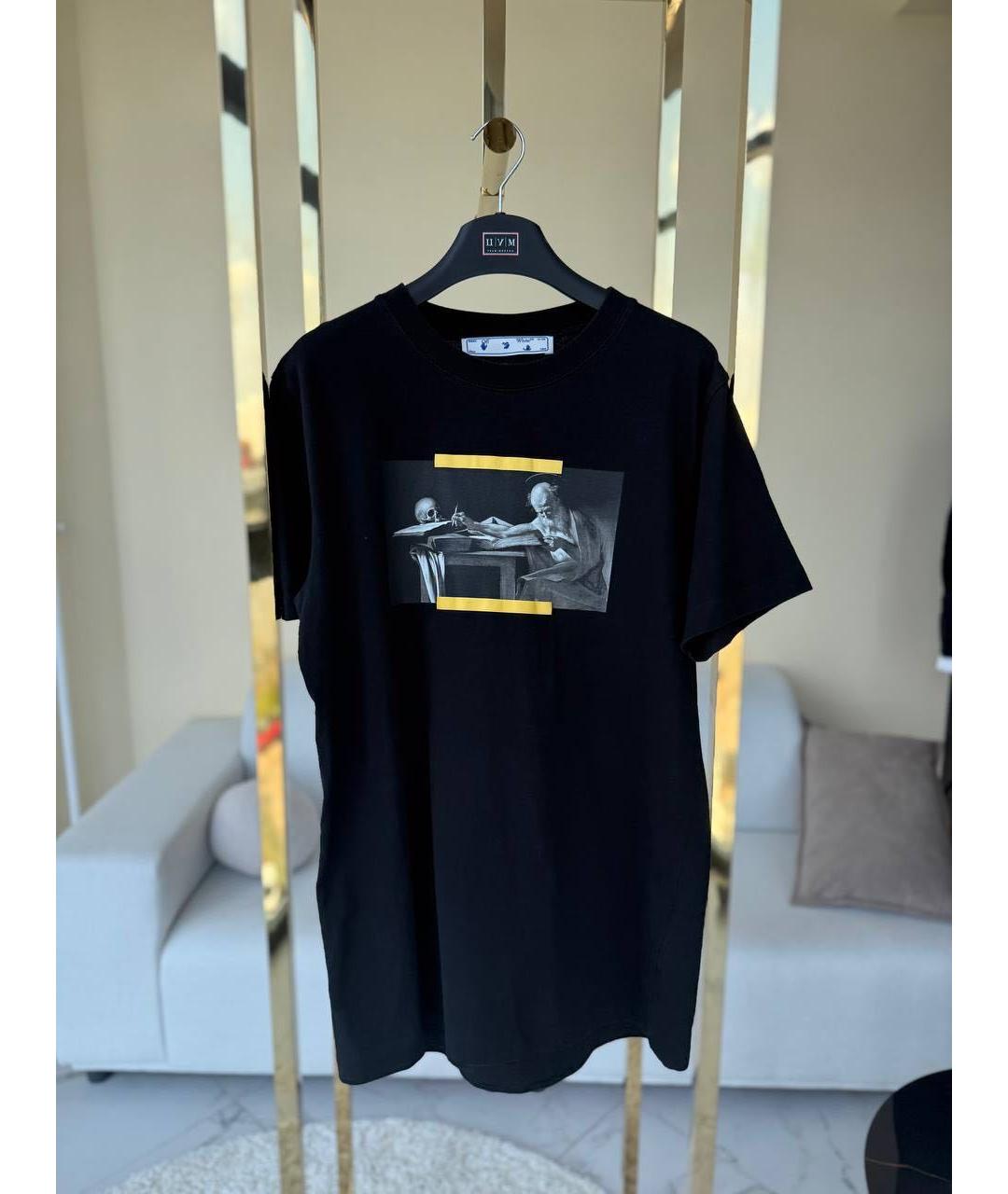 OFF-WHITE Черная футболка, фото 8