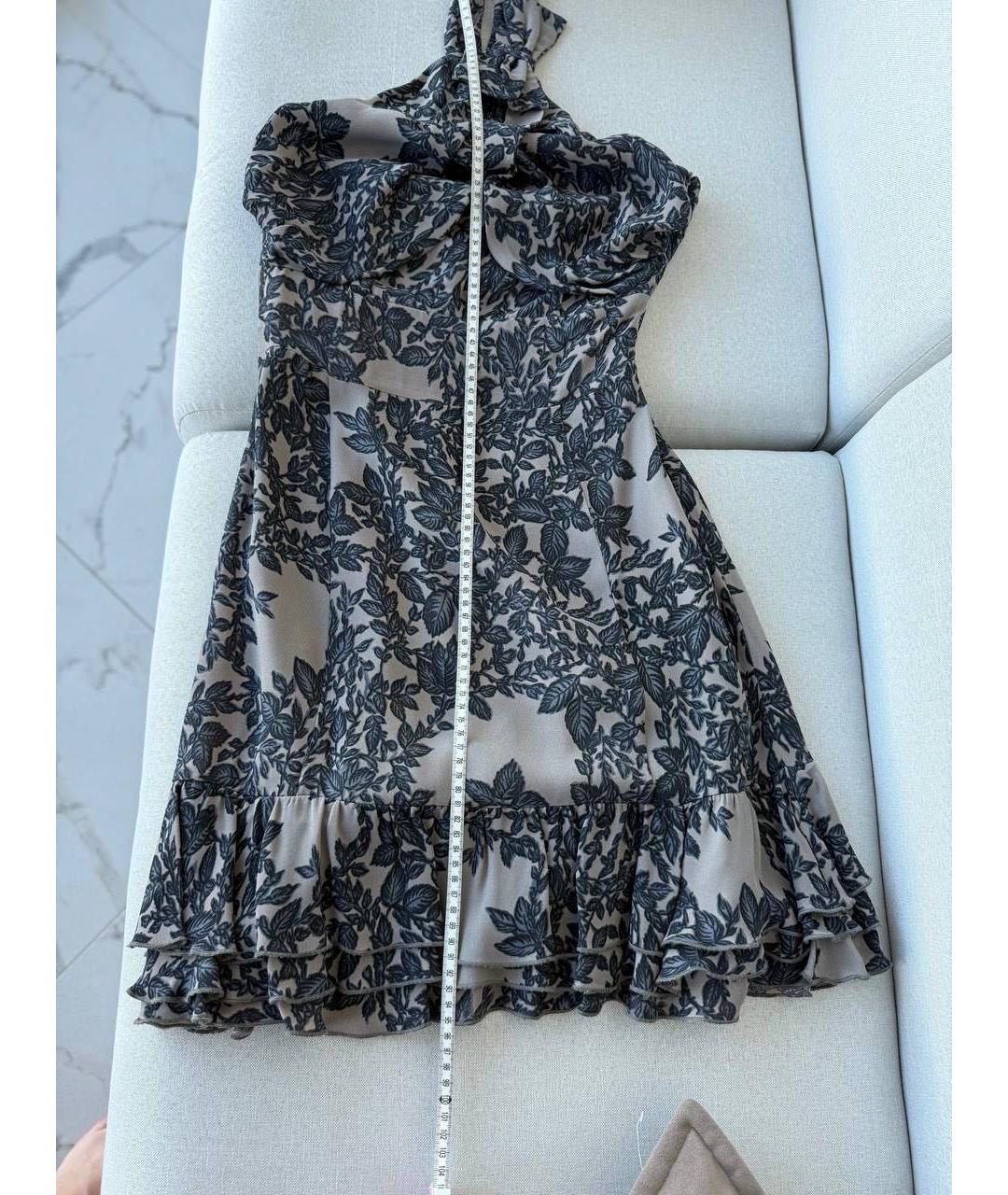RED VALENTINO Коричневое коктейльное платье, фото 8