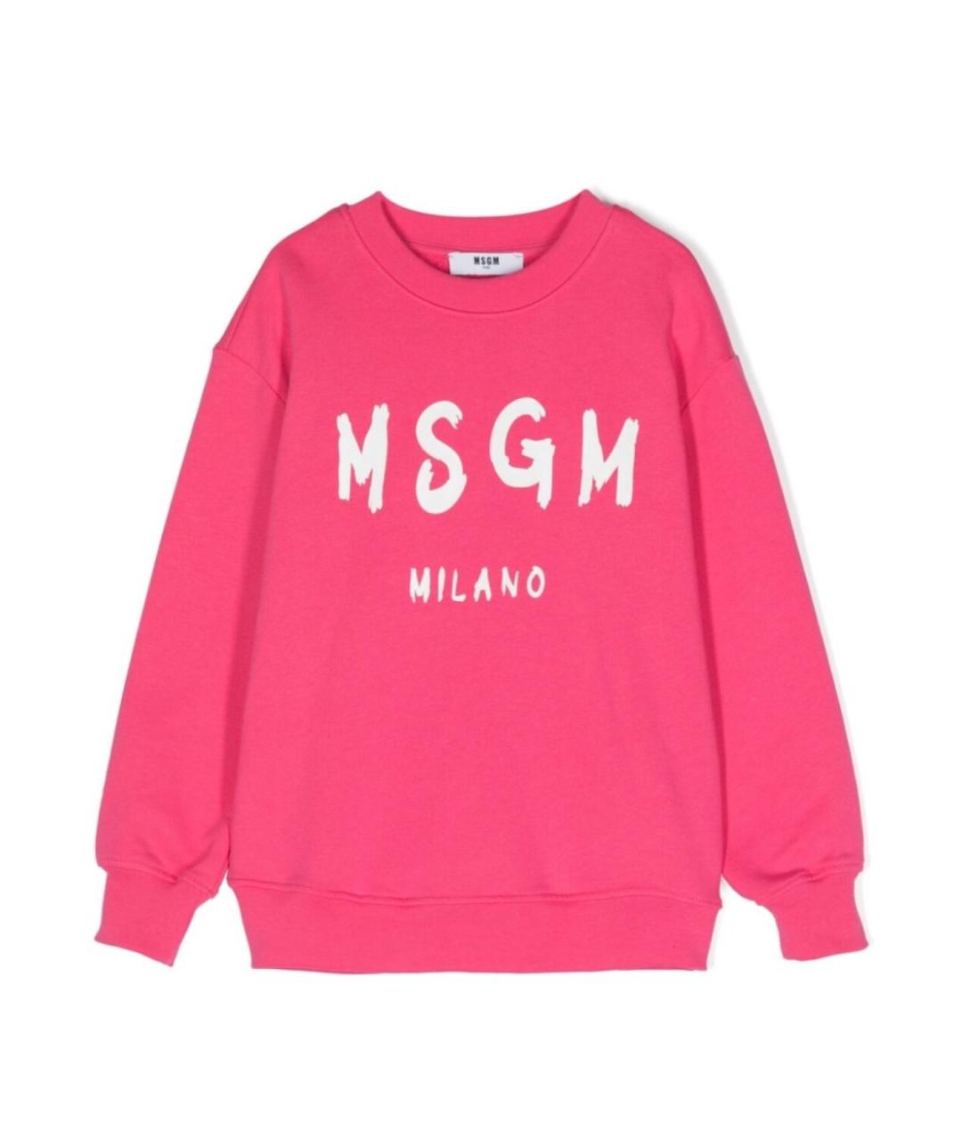 MSGM Розовый хлопковый детская футболка / топ, фото 1