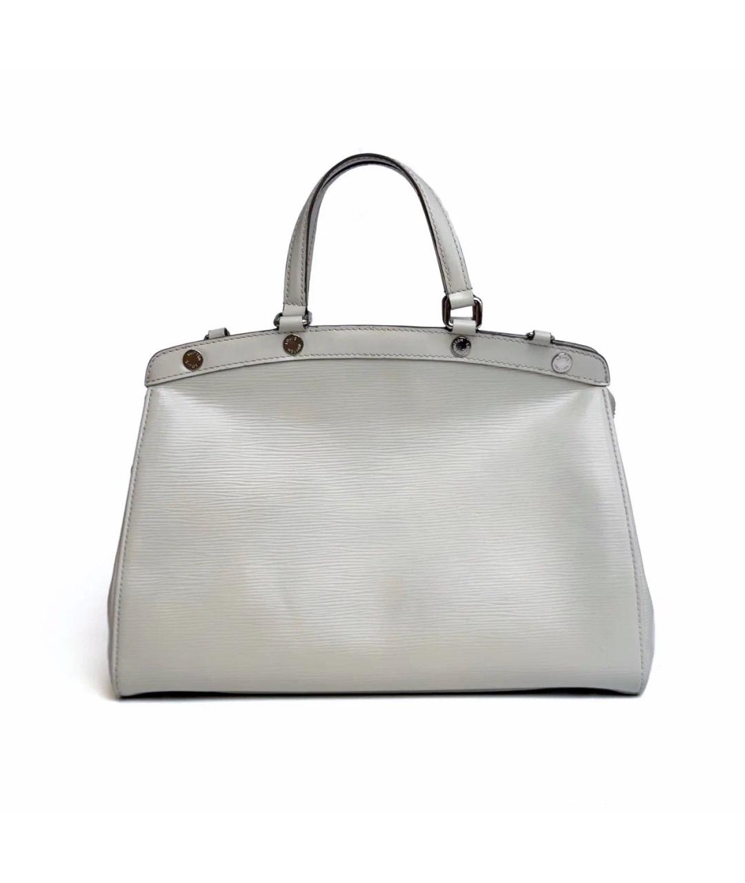LOUIS VUITTON Белая кожаная сумка с короткими ручками, фото 3