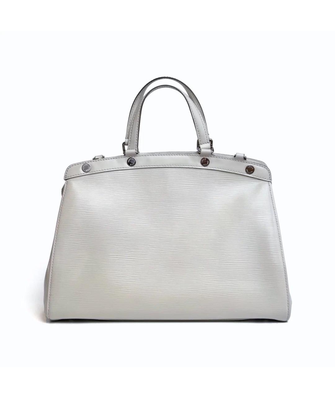 LOUIS VUITTON Белая кожаная сумка с короткими ручками, фото 2