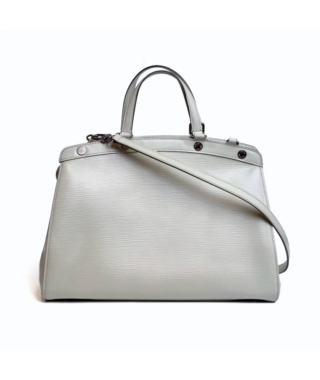 LOUIS VUITTON Белая кожаная сумка с короткими ручками, фото 1