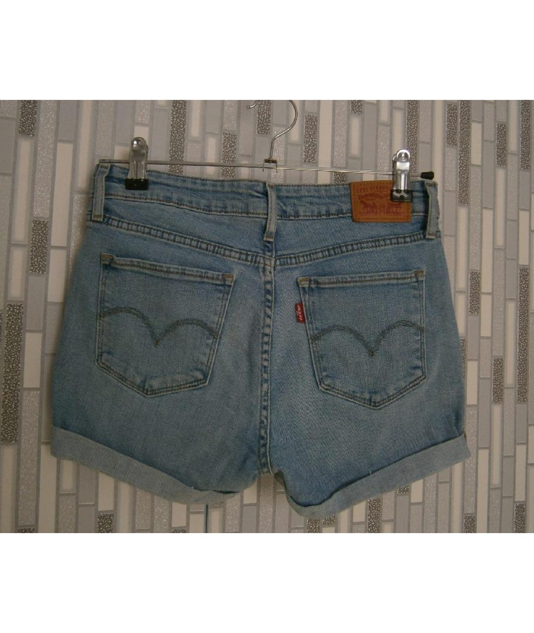 LEVI'S Голубые хлопковые шорты, фото 2