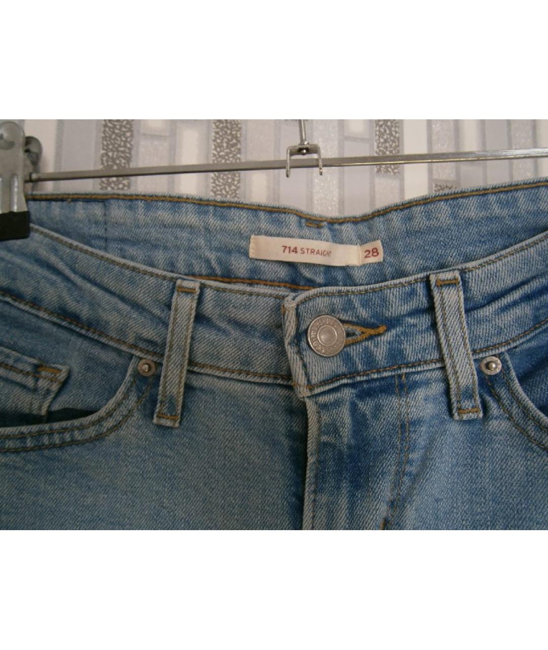 LEVI'S Голубые хлопковые шорты, фото 5