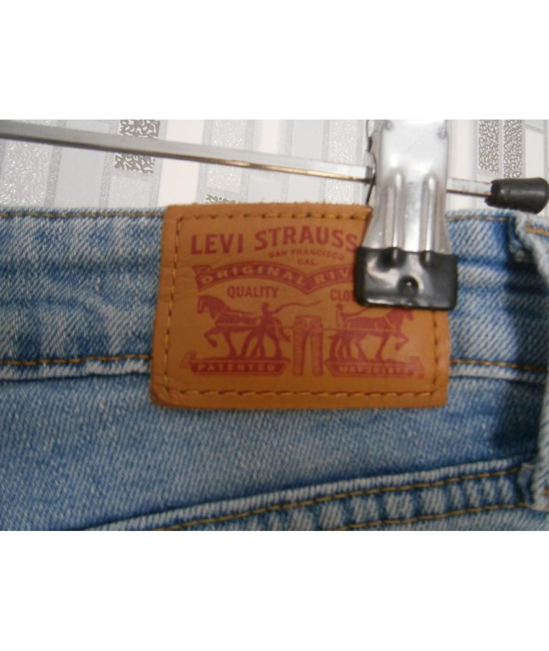 LEVI'S Голубые хлопковые шорты, фото 6
