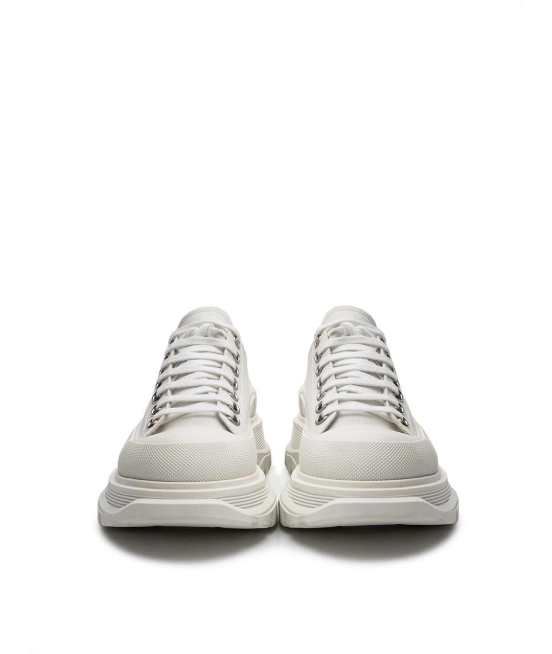 ALEXANDER MCQUEEN Белые текстильные кеды, фото 5