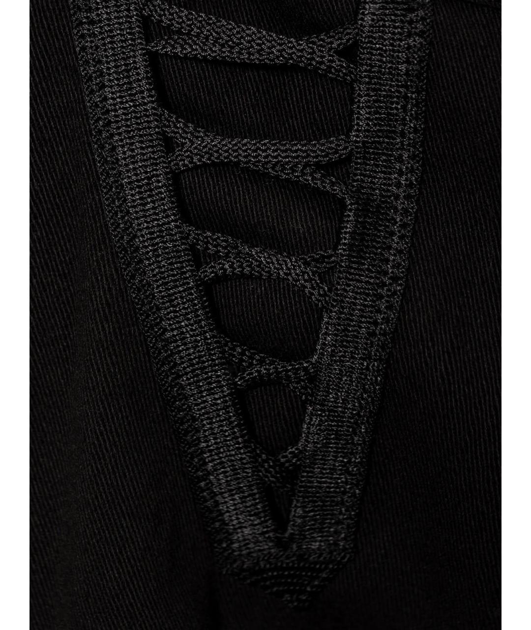 SAINT LAURENT Черные хлопковые шорты, фото 3