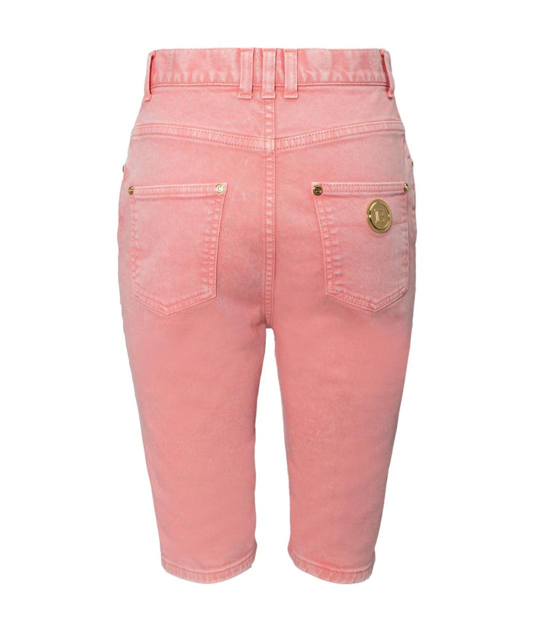 BALMAIN Розовые хлопковые шорты, фото 3