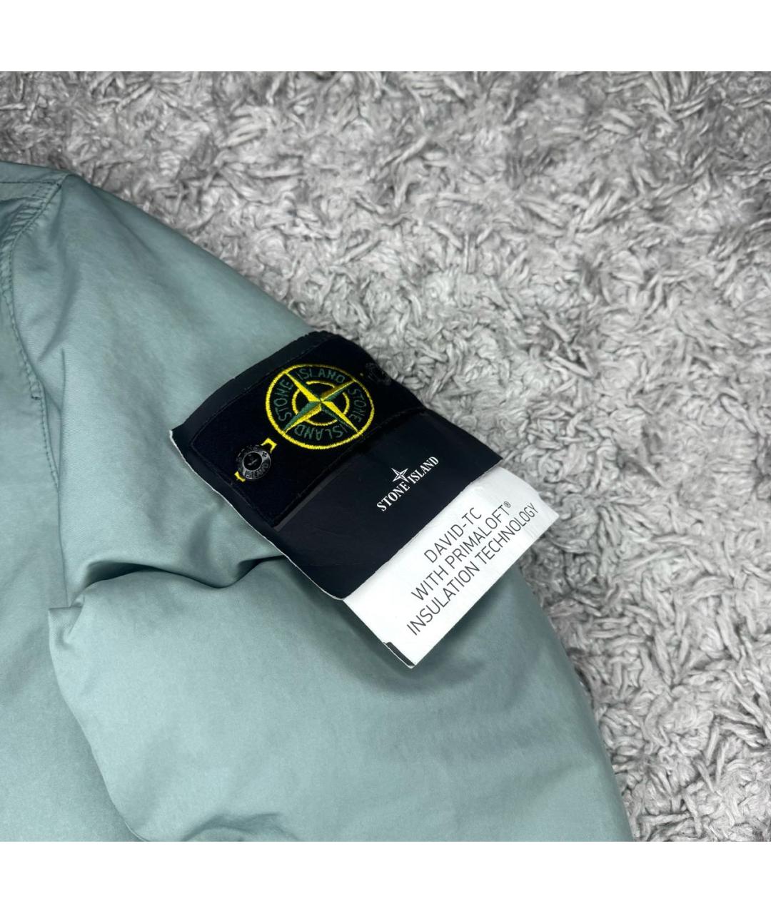 STONE ISLAND Бирюзовая хлопковая куртка, фото 2