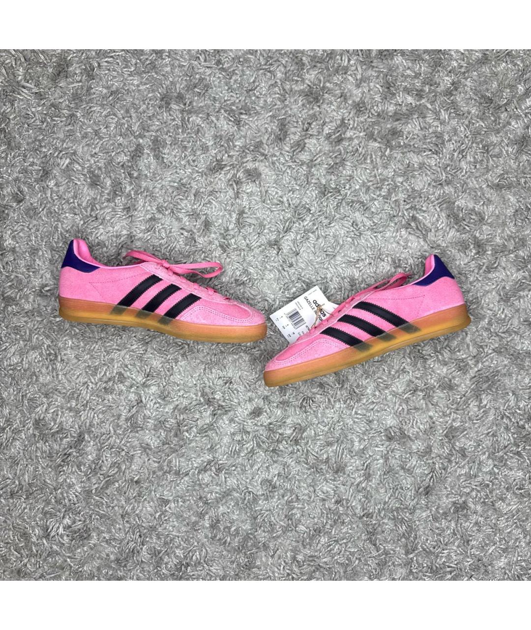 ADIDAS Розовые замшевые кроссовки, фото 2