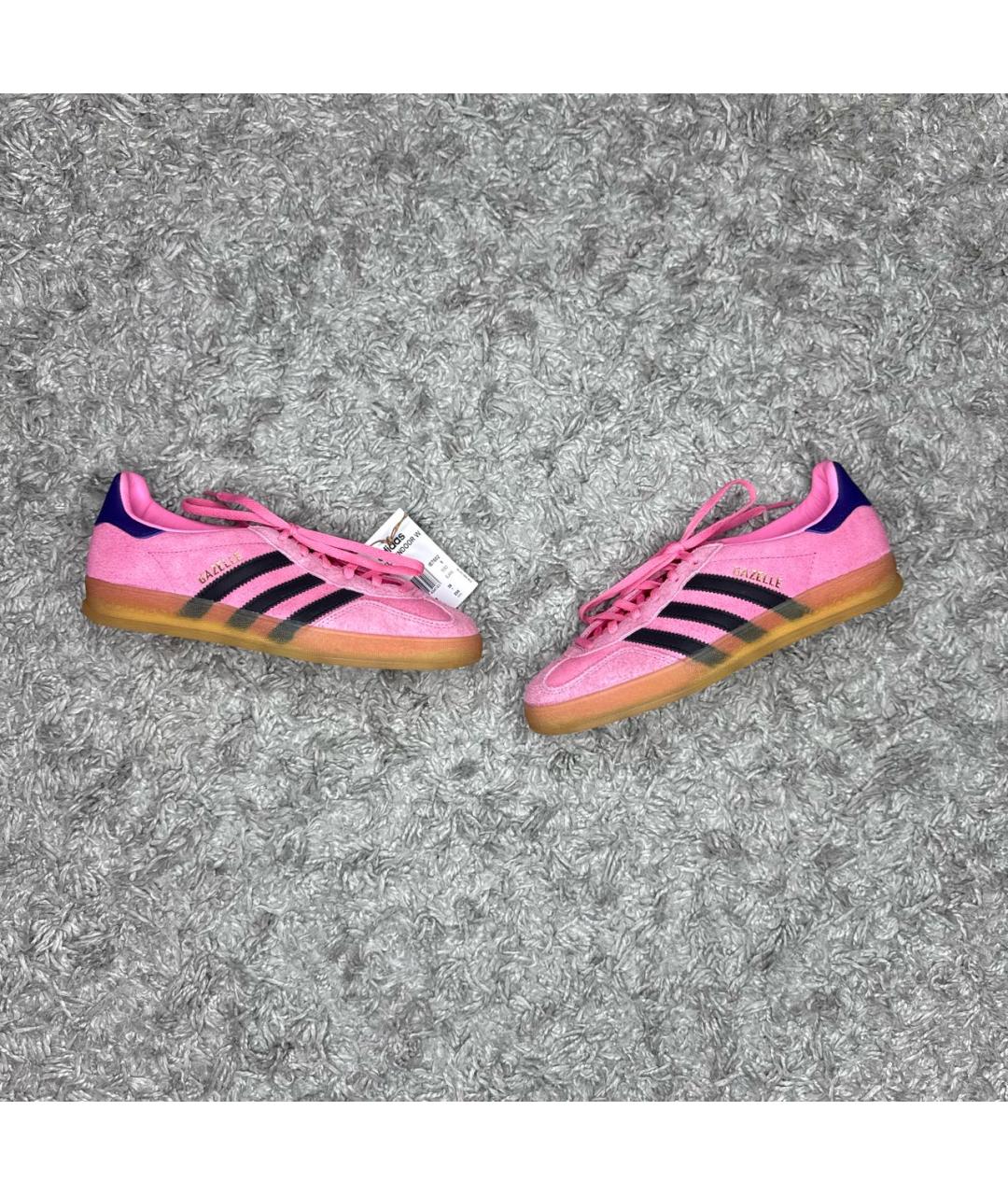 ADIDAS Розовые замшевые кроссовки, фото 9