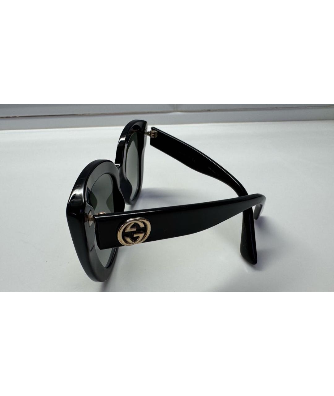 GUCCI Черные пластиковые солнцезащитные очки, фото 3