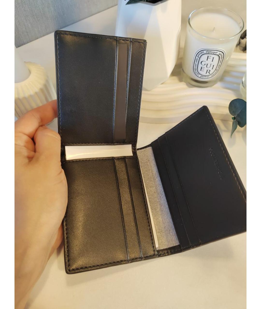 MICHAEL KORS Черный кожаный кошелек, фото 6
