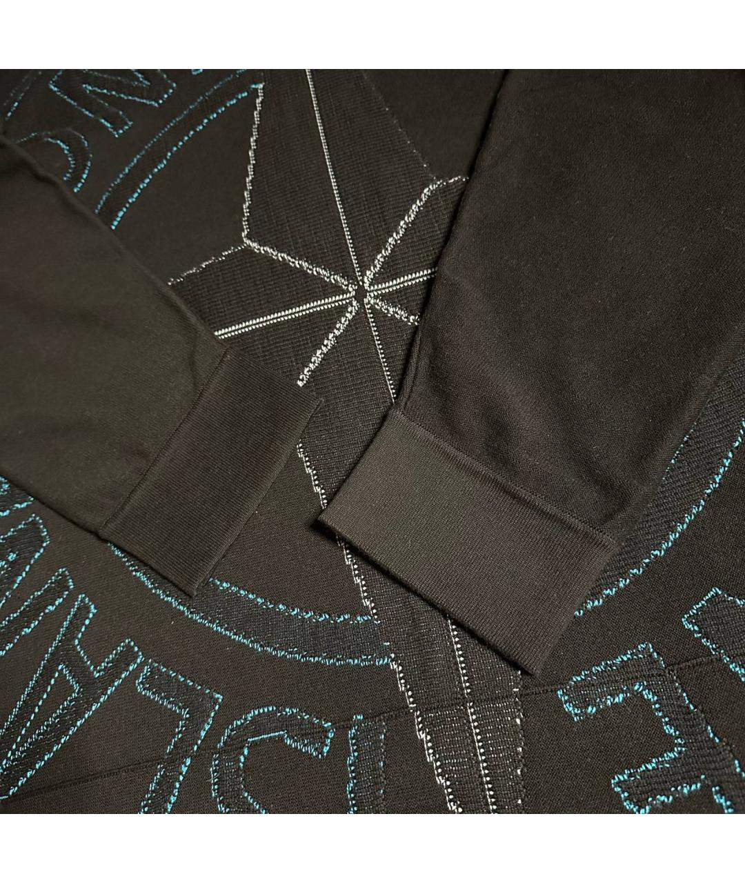 STONE ISLAND Черный хлопковый джемпер / свитер, фото 4