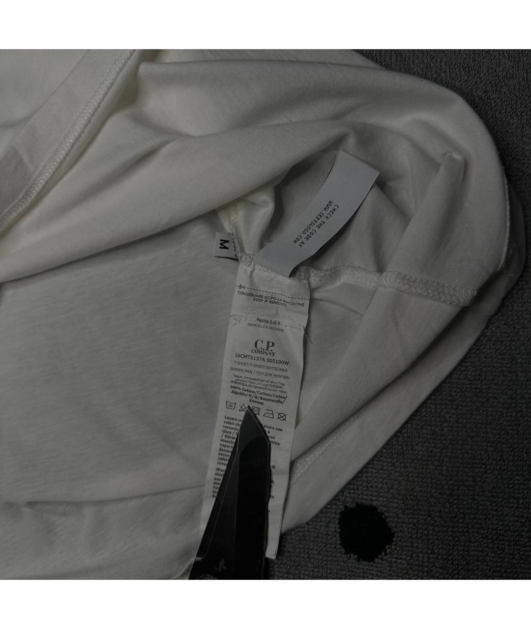 STONE ISLAND Белая хлопковая футболка, фото 4