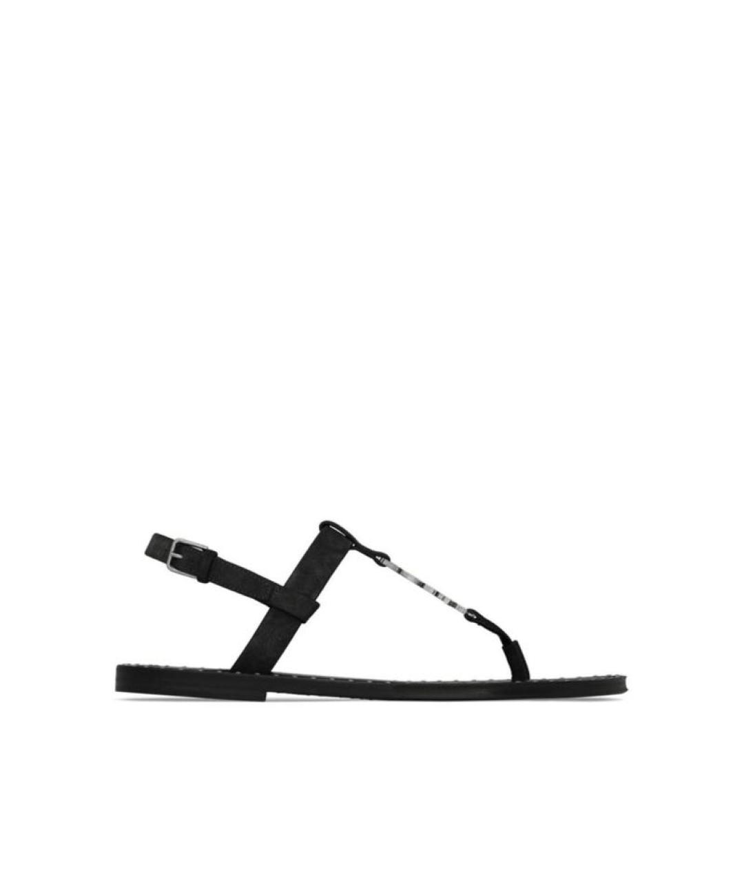 SAINT LAURENT Черные сандалии, фото 8