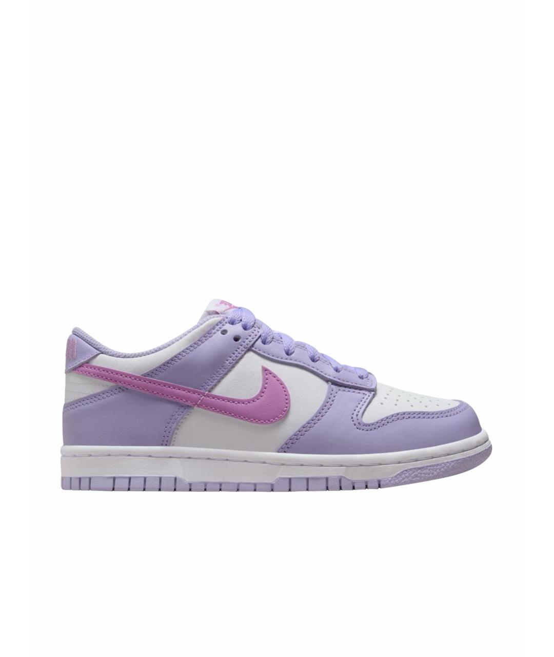 NIKE Фиолетовые кожаные кроссовки, фото 1
