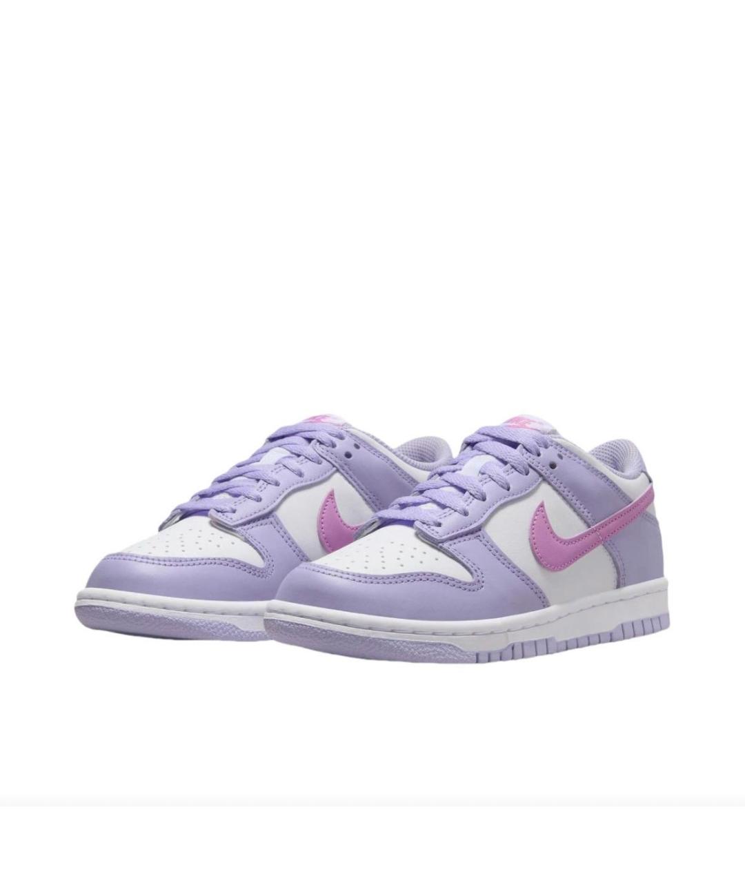NIKE Фиолетовые кожаные кроссовки, фото 2