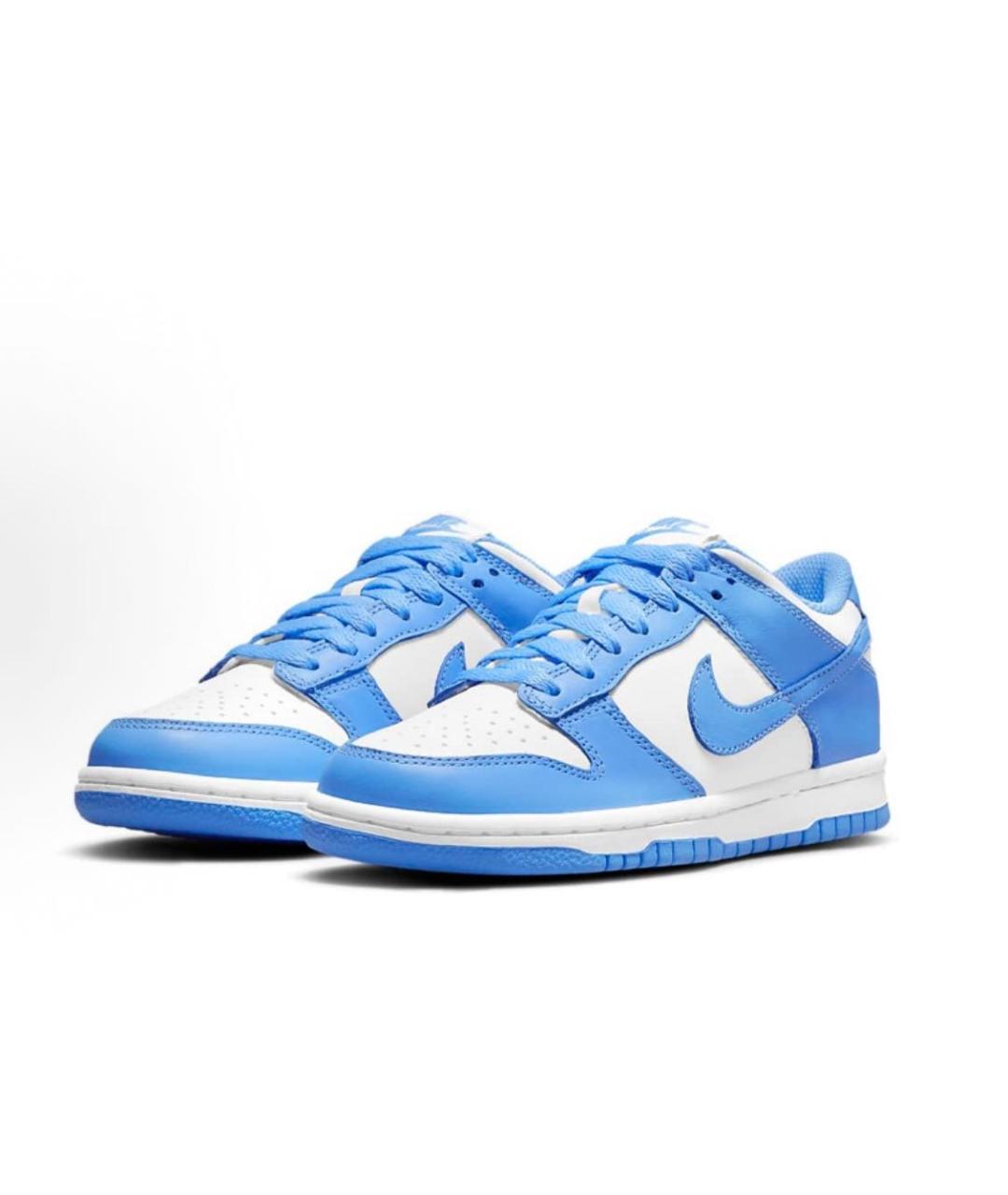 NIKE Голубые кожаные кроссовки, фото 2
