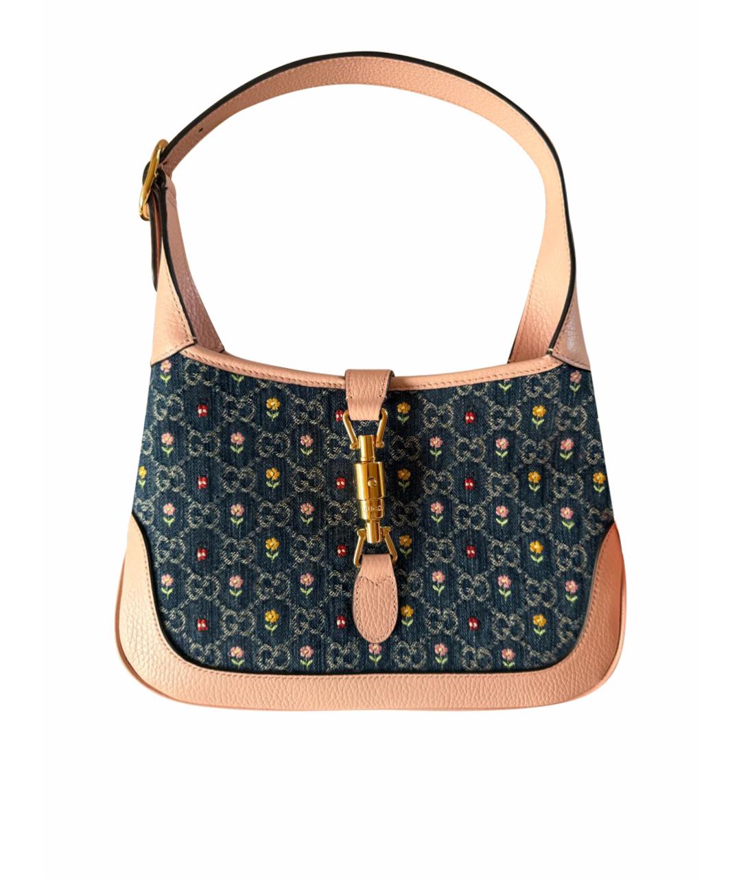 GUCCI Розовая кожаная сумка тоут, фото 1